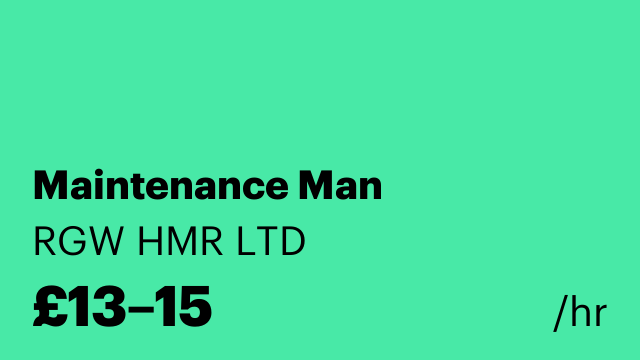 Maintenance Man
