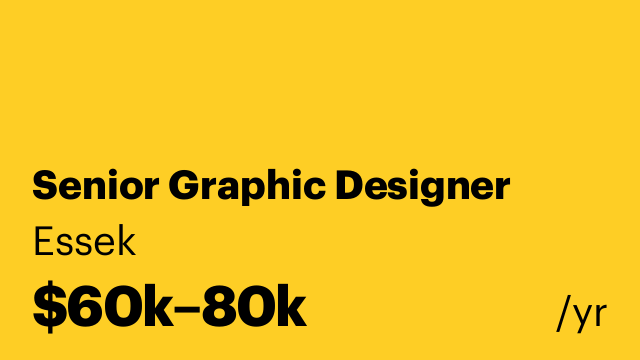 Senior Graphic Designer