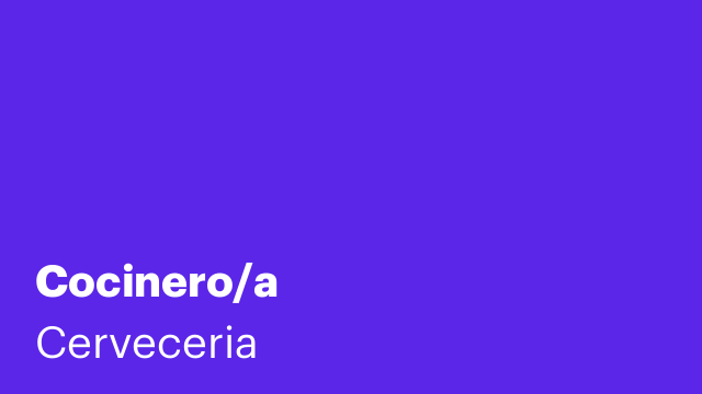 Cocinero/a