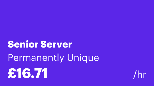 Senior Server