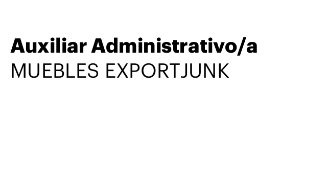 Auxiliar Administrativo/a