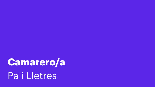 Camarero/a