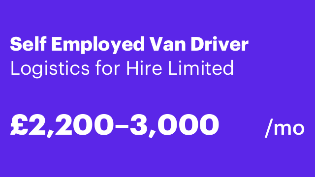 Self Employed Van Driver