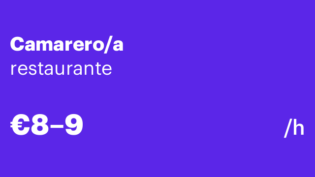 Camarero/a