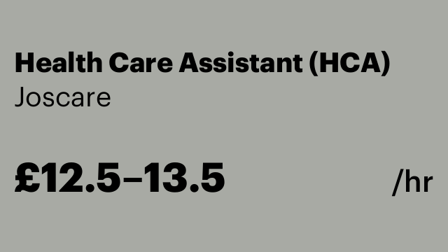 Health Care Assistant (HCA)