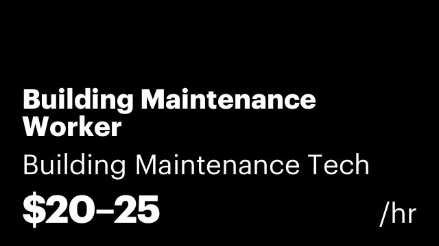 Building Maintenance Worker
