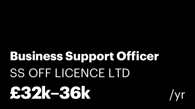 Business Support Officer