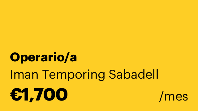Operario/a