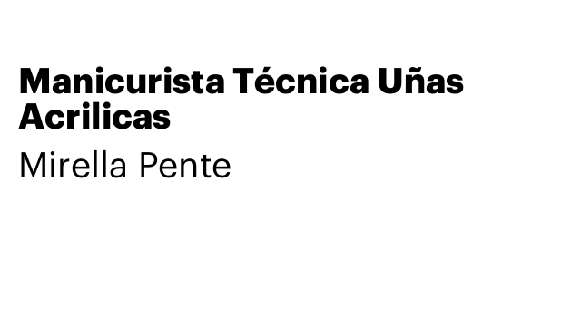 Manicurista Técnica Uñas Acrilicas