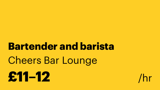 Bartender and barista