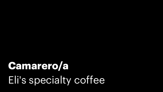 Camarero/a