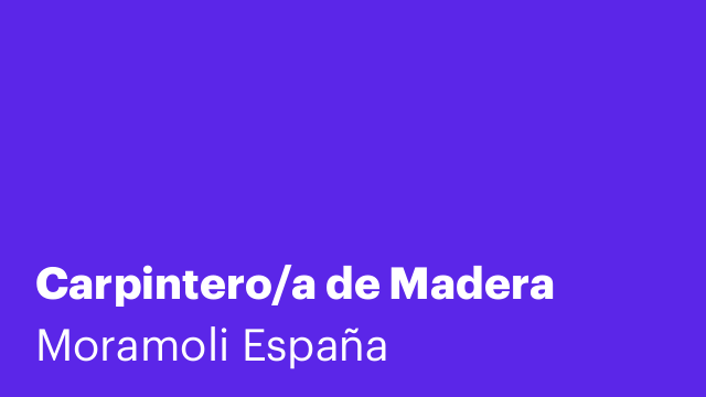 Carpintero/a de Madera