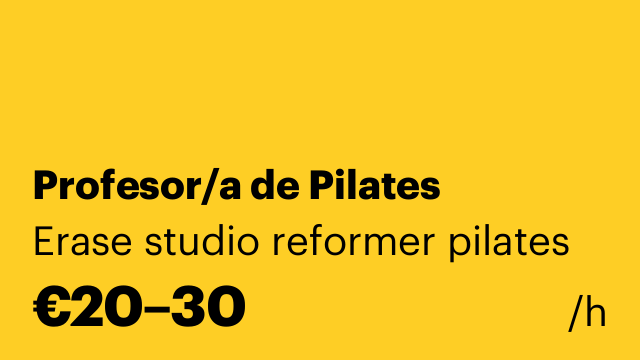 Profesor/a de Pilates