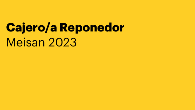 Cajero/a Reponedor