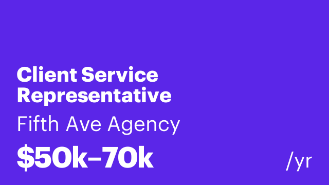 Client Service Representative