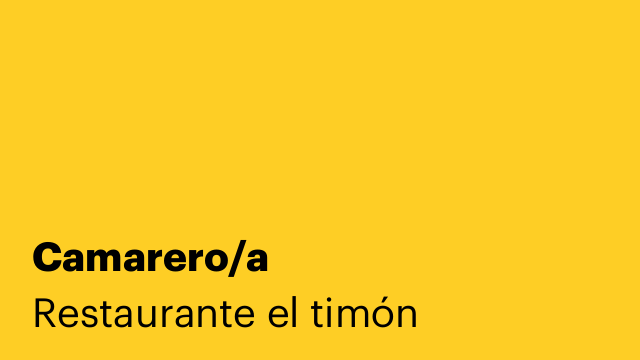 Camarero/a