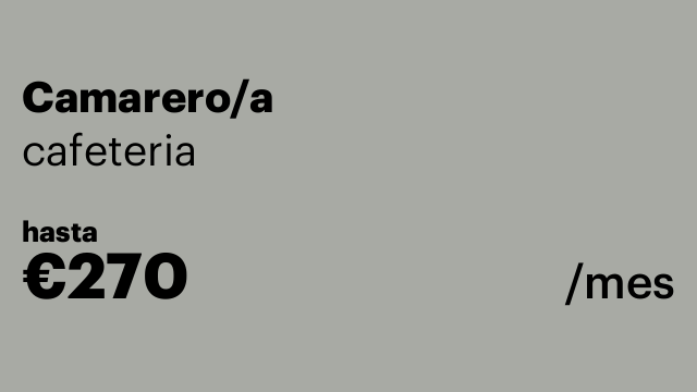 Camarero/a