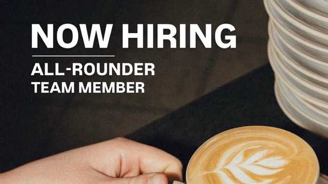 Café team member as an All-Rounder £12.75