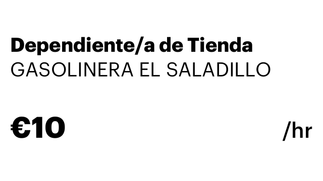 Dependiente/a de Tienda