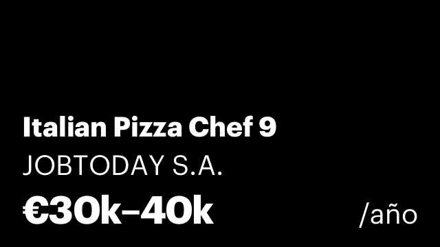 Italian Pizza Chef 9