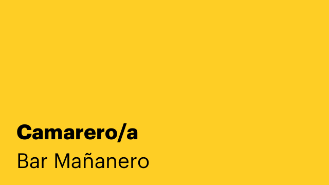 Camarero/a