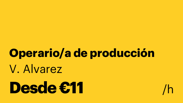 Operario/a de producción