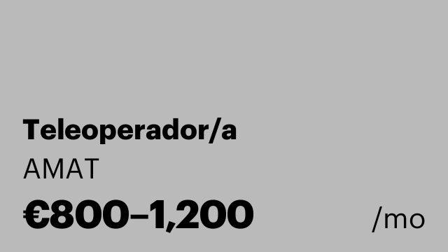 Teleoperador/a