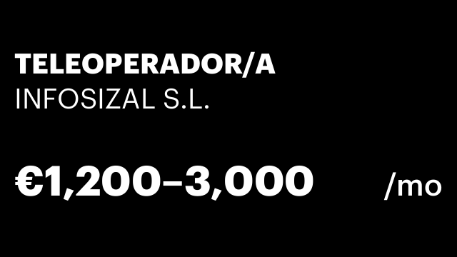 TELEOPERADOR/A