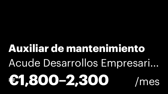 Auxiliar de mantenimiento