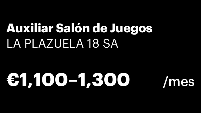 Auxiliar Salón de Juegos