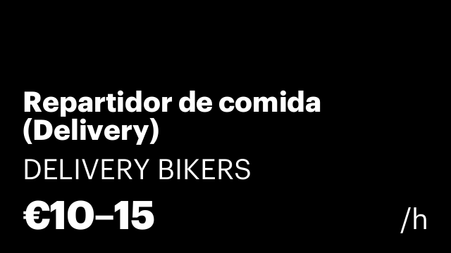 Repartidor de comida (Delivery)