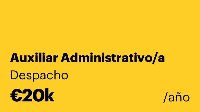 Auxiliar Administrativo/a