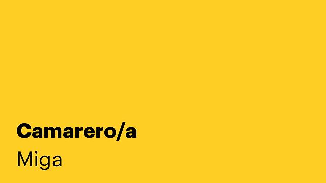 Camarero/a