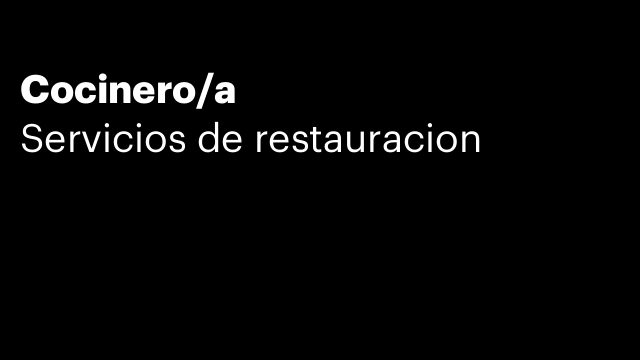 Cocinero/a