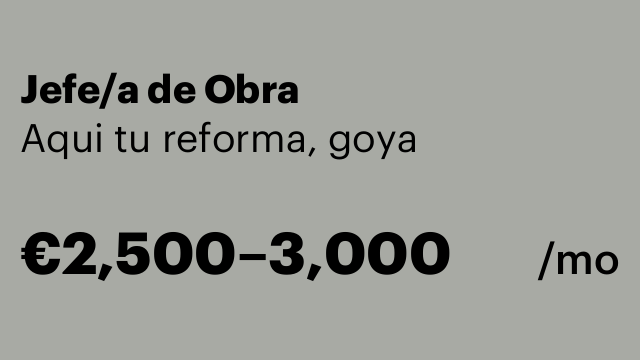Jefe/a de Obra