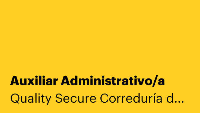 Auxiliar Administrativo/a