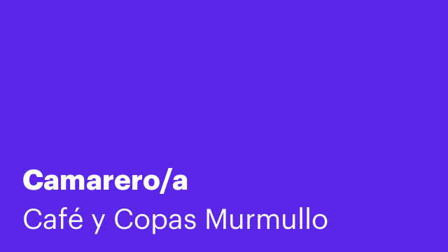 Camarero/a