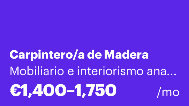 Carpintero/a de Madera