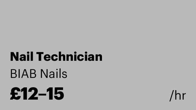 Nail Technician