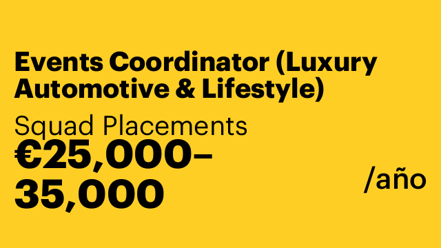 Events Coordinator (Luxury Automotive & Lifestyle)