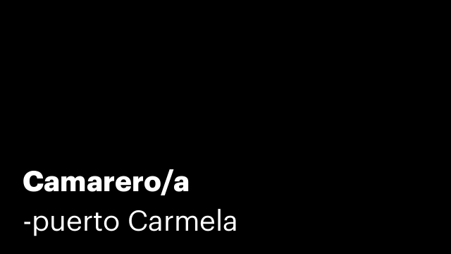 Camarero/a