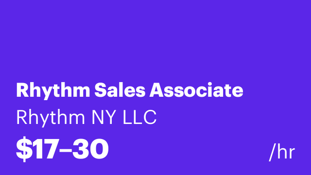 Rhythm Sales Associate