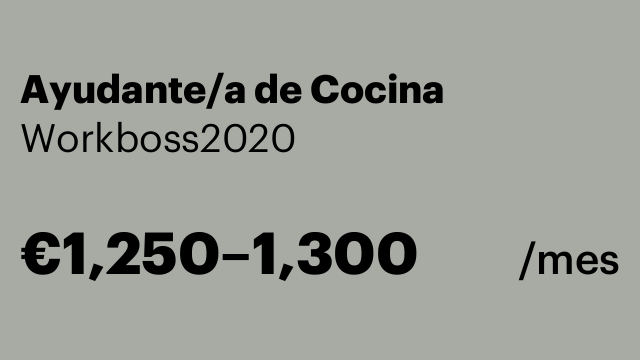 Ayudante/a de Cocina