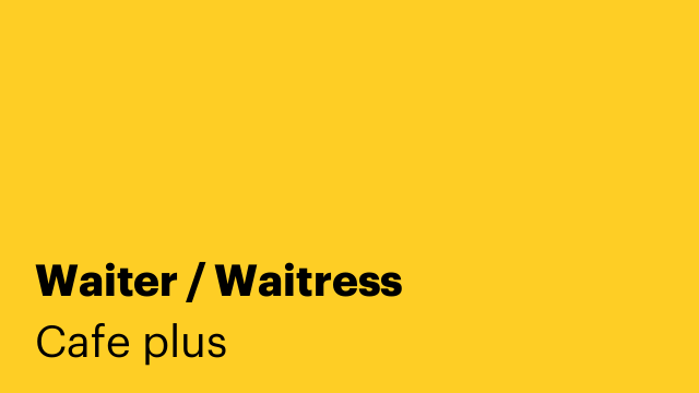 Waiter / Waitress