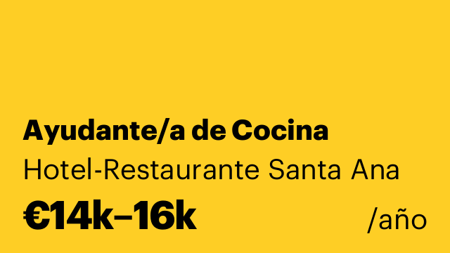 Ayudante/a de Cocina