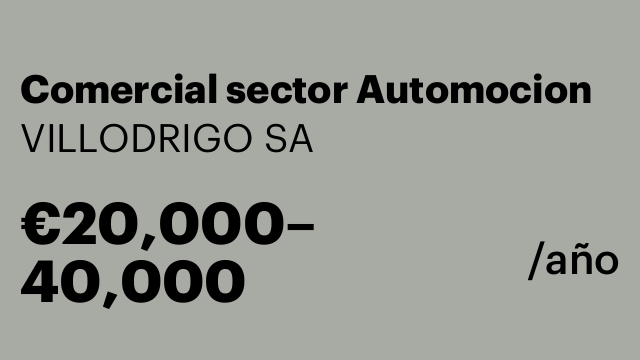 Comercial sector Automocion