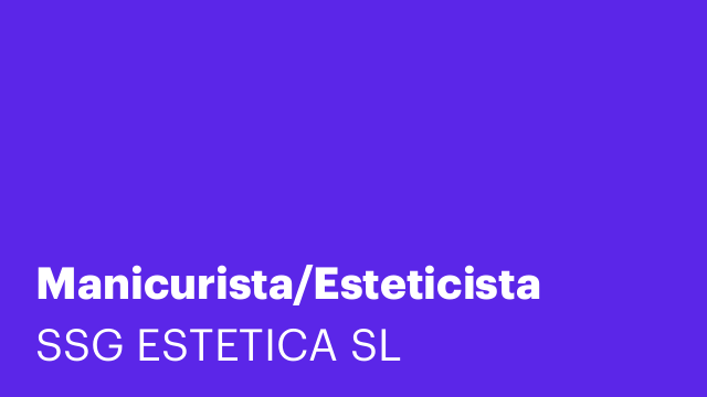 Manicurista/Esteticista