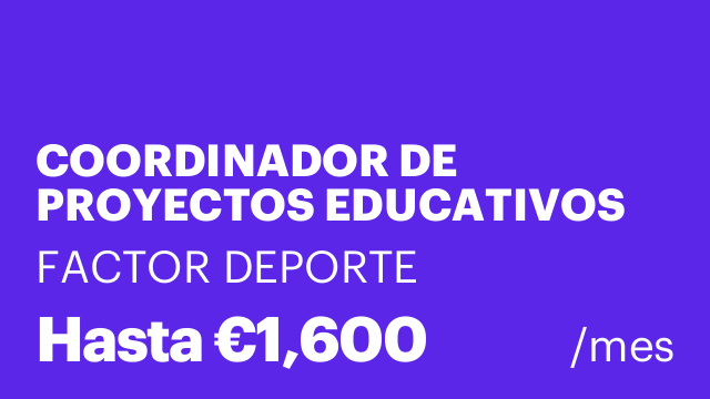 COORDINADOR DE PROYECTOS EDUCATIVOS EN ALCÁSSER - VALENCIA
