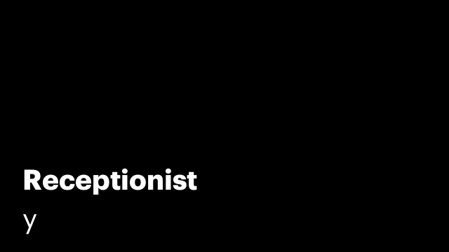 Receptionist