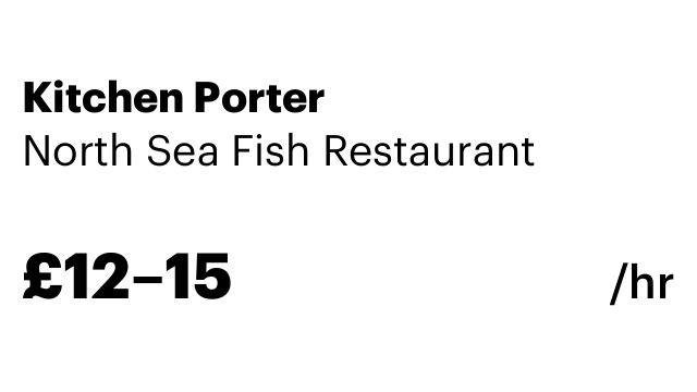 Kitchen Porter